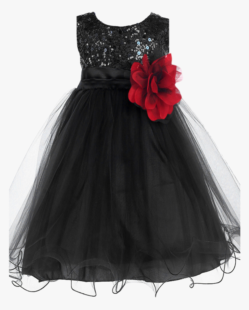 Sequin Black Dress For Baby, HD Png Download, Free Download