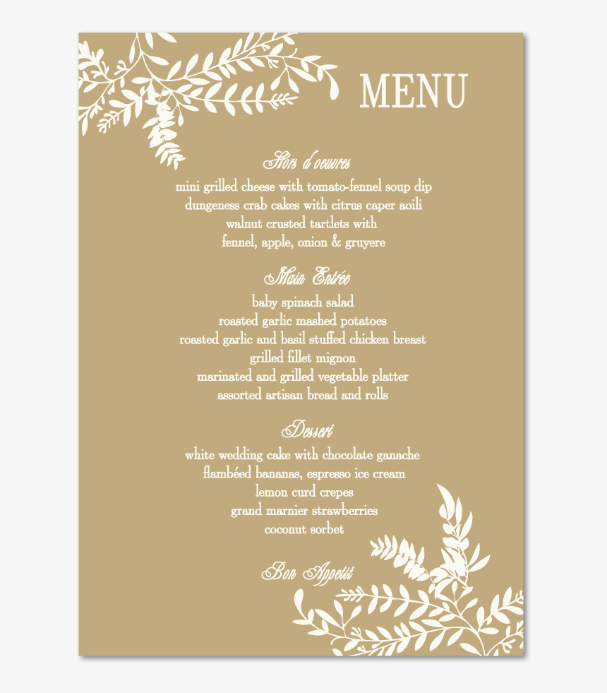 Wedding-menu - Menu For Muslim Wedding, HD Png Download, Free Download