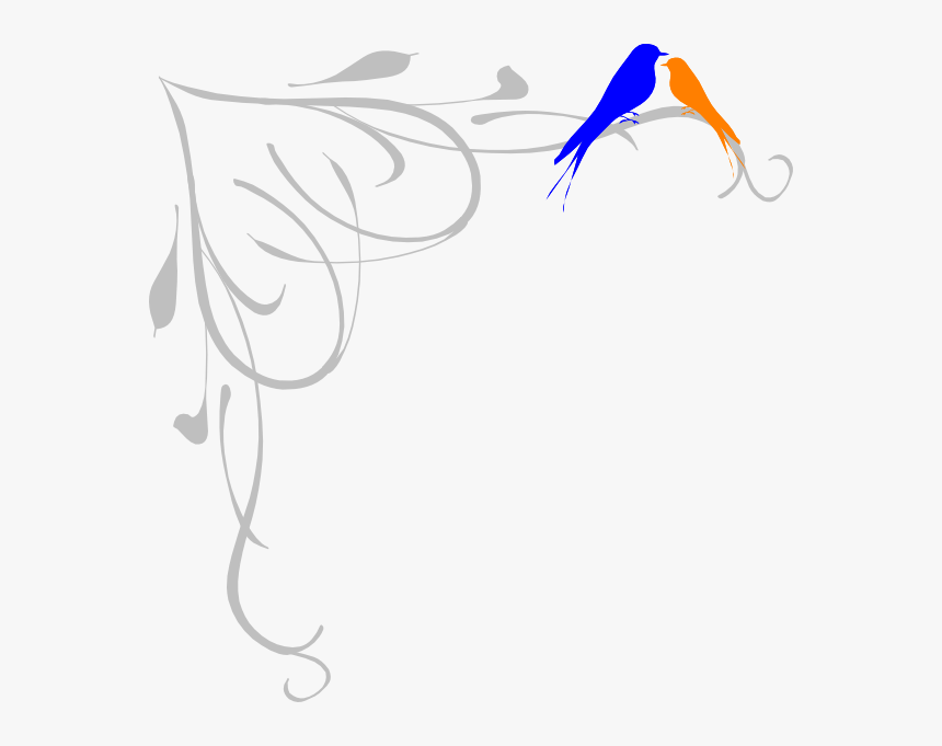 Blue And Orange Birds Svg Clip Arts - Lines Clipart Hd, HD Png Download, Free Download