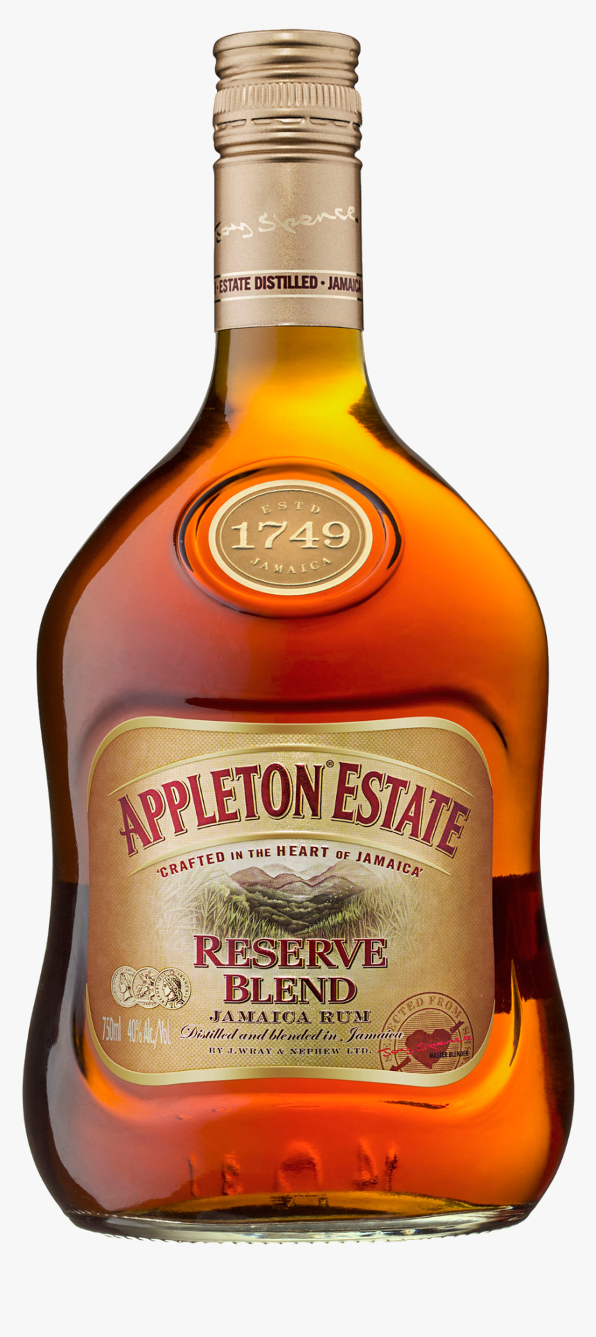 Appleton Estate Reserve Blend Dark Rum, Transparent - Blended Whiskey, HD Png Download, Free Download