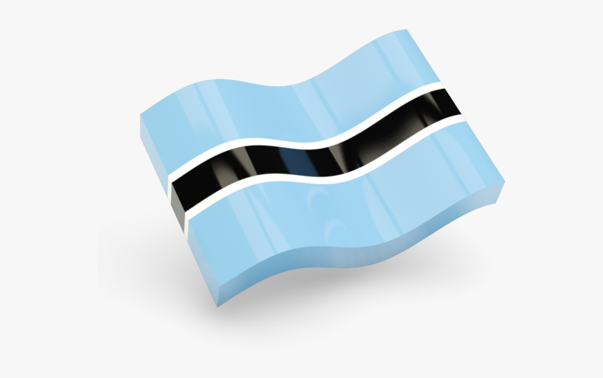 Glossy Wave Icon - Botswana Glossy Flag, HD Png Download, Free Download