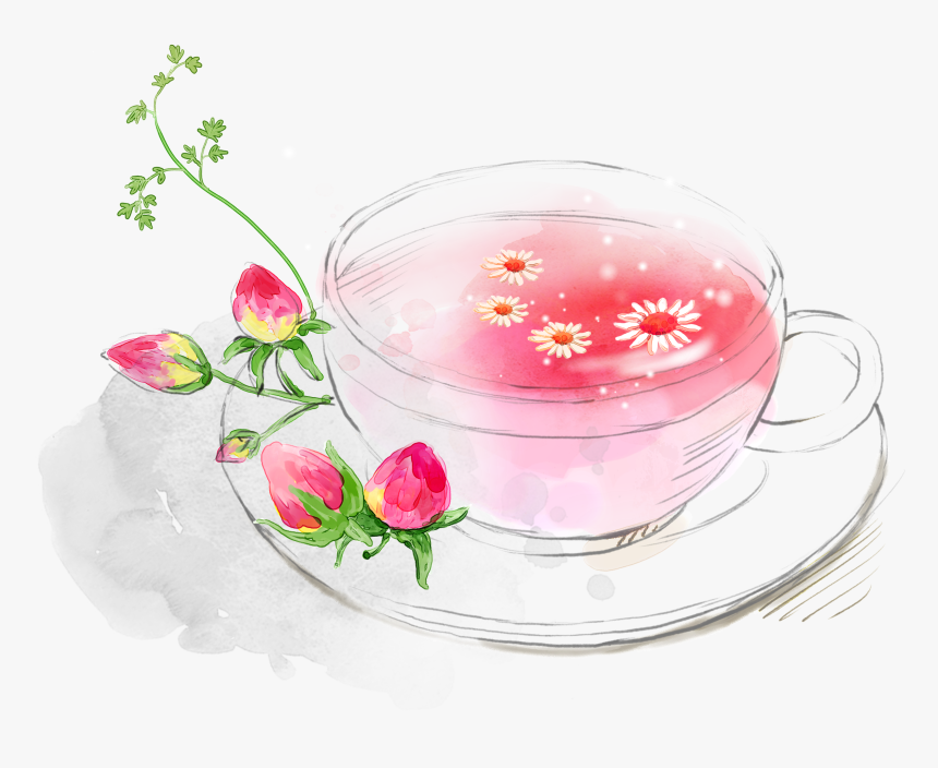 Hibiscus Tea Png - Fundo Com Flores Png, Transparent Png, Free Download