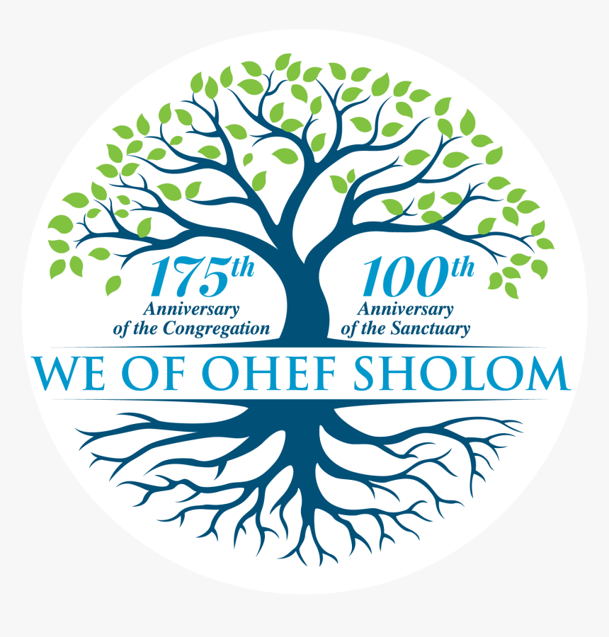 Ohef Sholom Anniversary Logo Whitebackground-01 - One Tree For Every Bajan, HD Png Download, Free Download