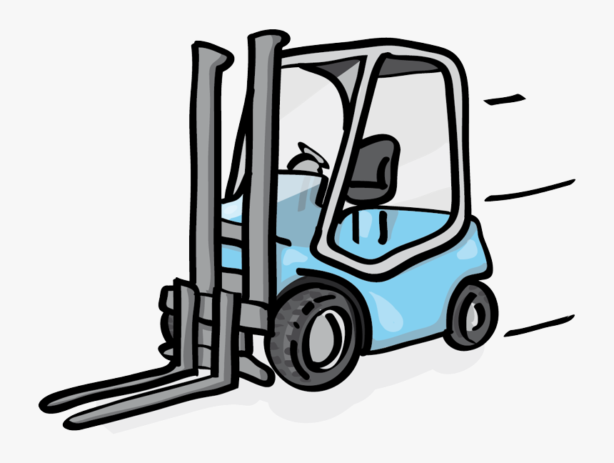 Counterbalance Forklift Truck - Forklift Cartoon Truck Gif, HD Png Download, Free Download
