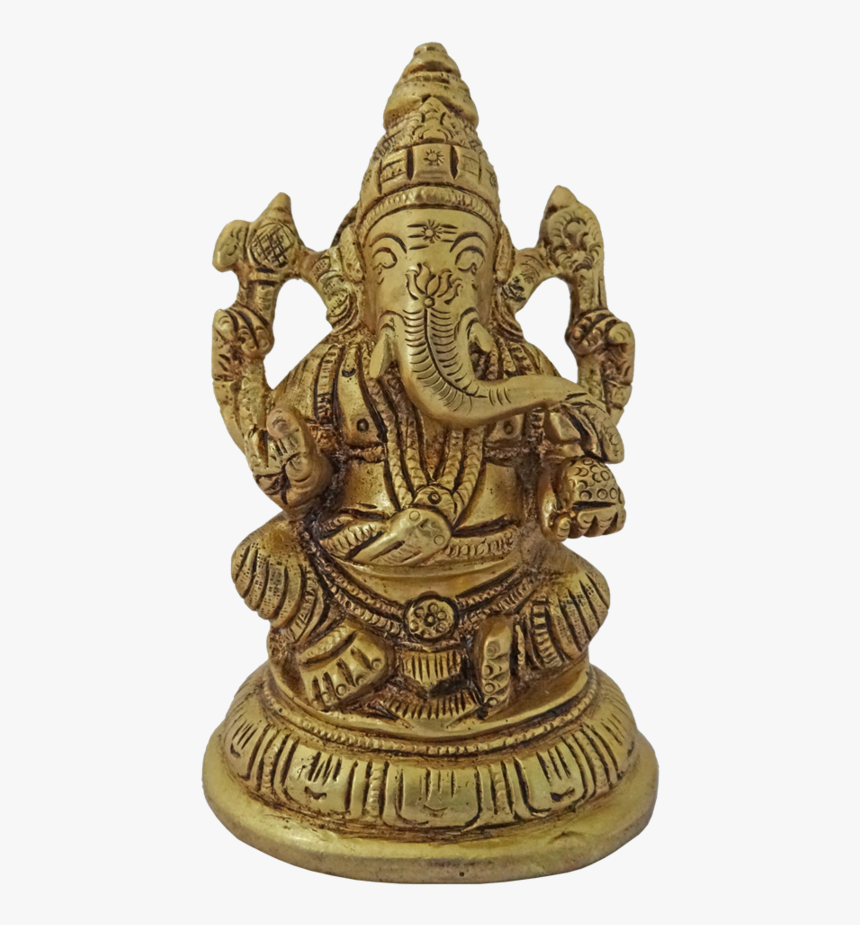 Brass Lord Ganapati Statue, 2 X 5 Inch, Vgo Cart,2x5inch,handmade - Statue, HD Png Download, Free Download