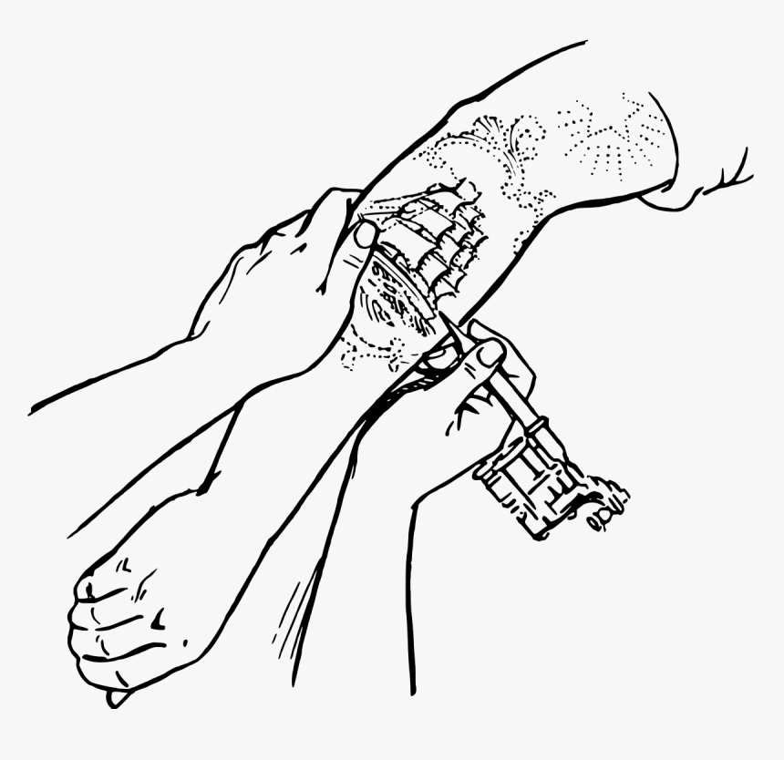 Hand Hand Tattoo Png, Transparent Png, Free Download