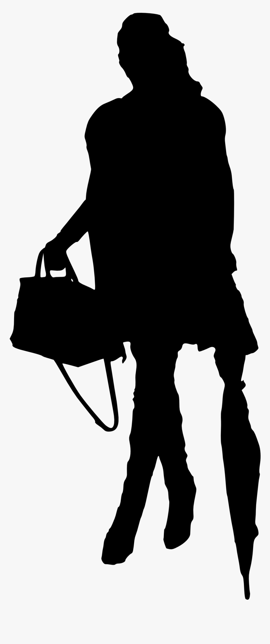 Woman Silhouette - Silhouette, HD Png Download, Free Download