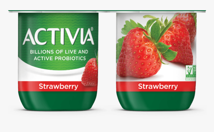 Activia® Strawberry Probiotic Yogurt - Activia Probiotic Yogurt, HD Png Download, Free Download