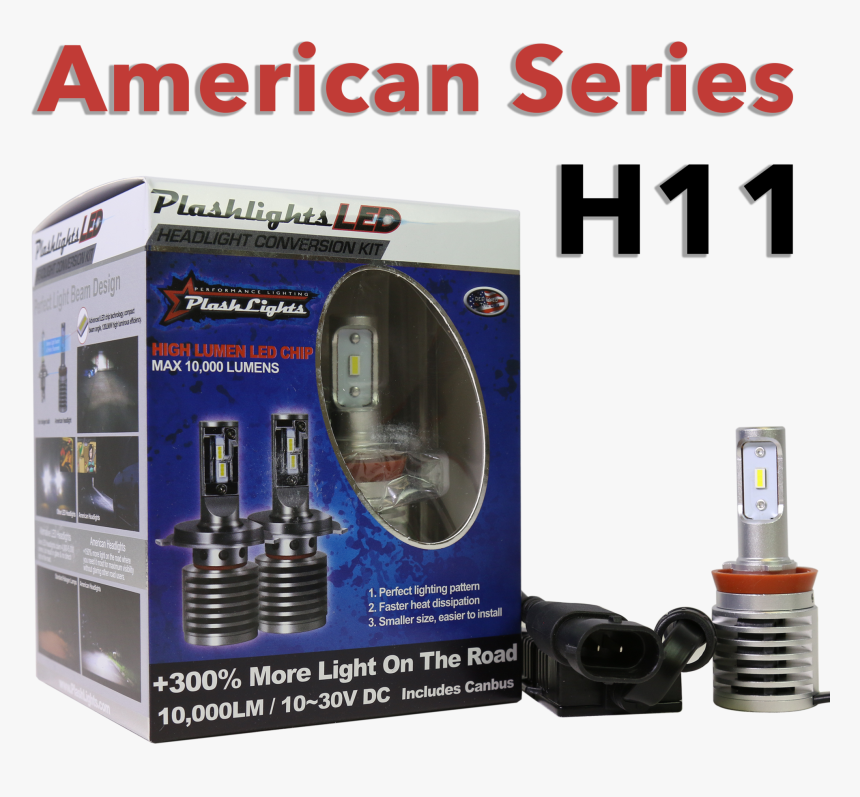 American Series H11 Brightest Led Headlight"
 Class= - Headlamp, HD Png Download, Free Download