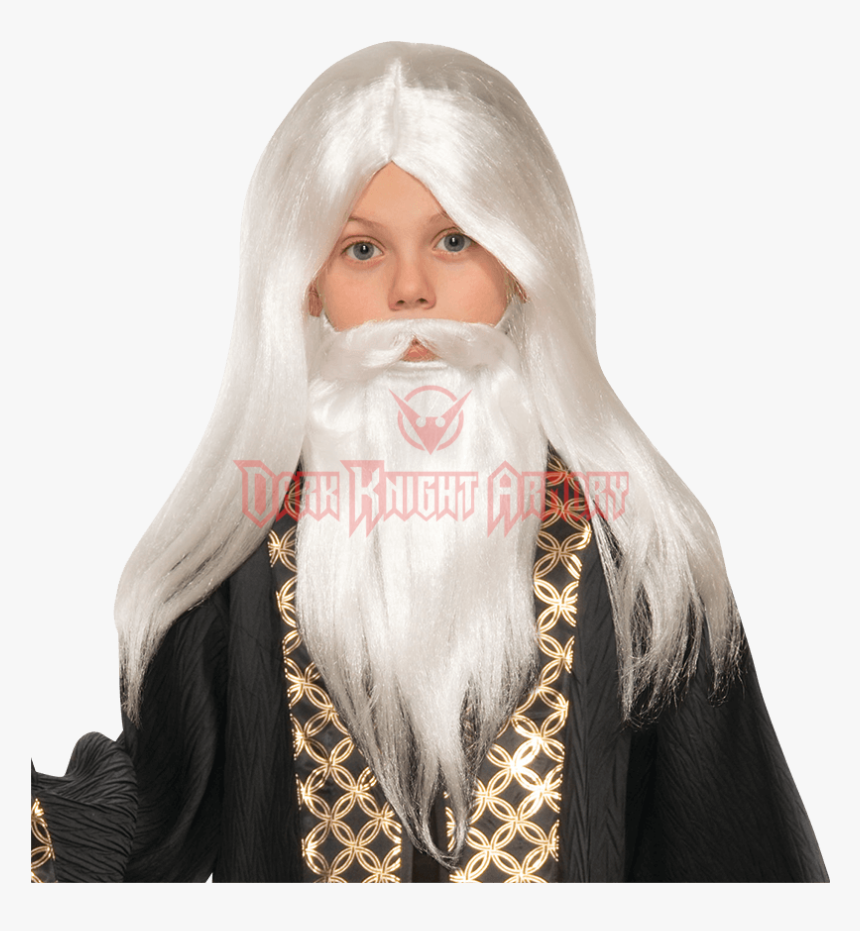 Child Wizard Moustache And Beard , Png Download - Wizard Child Wig And Beard, Transparent Png, Free Download