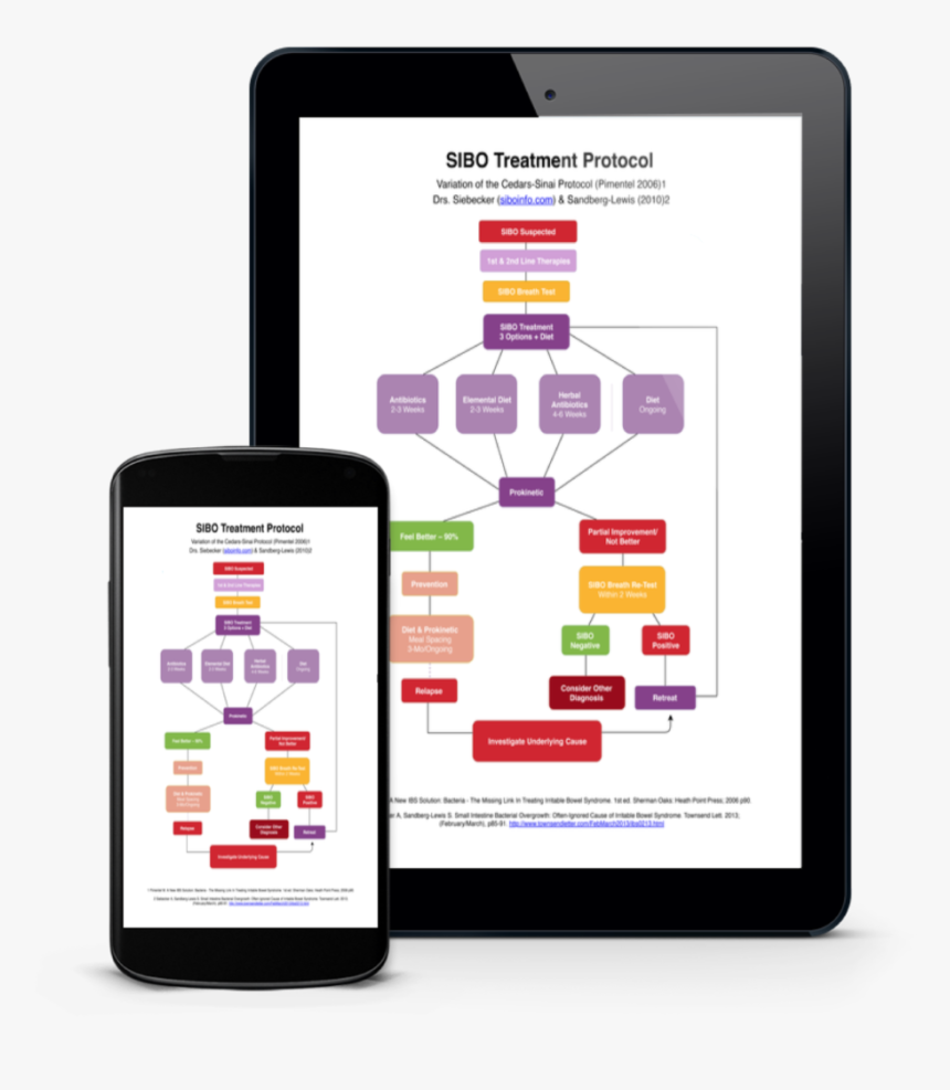 An Ipad And Iphone Containing The Sibo Roadmap - Gadget, HD Png Download, Free Download