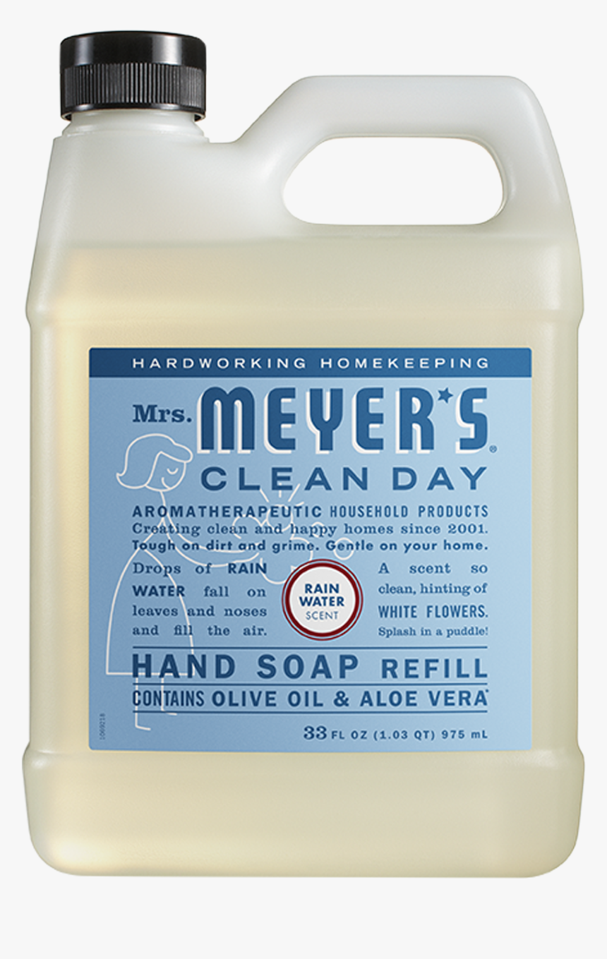 Mrs Meyers Rain Water Liquid Hand Soap Refill, HD Png Download, Free Download