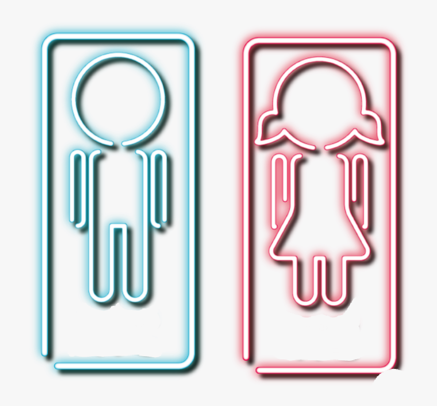 #neon #girl #boy #couple #frame #frames #귀여운 #picsart - Portable Network Graphics, HD Png Download, Free Download