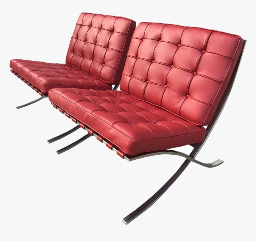 1960s Vintage Knoll Stainless Steelbarcelona Chair - Studio Couch, HD Png Download, Free Download