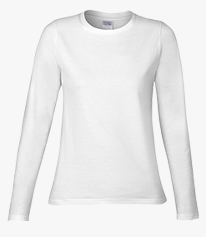 Ladies White Long Sleeve T Shirt Png, Transparent Png, Free Download