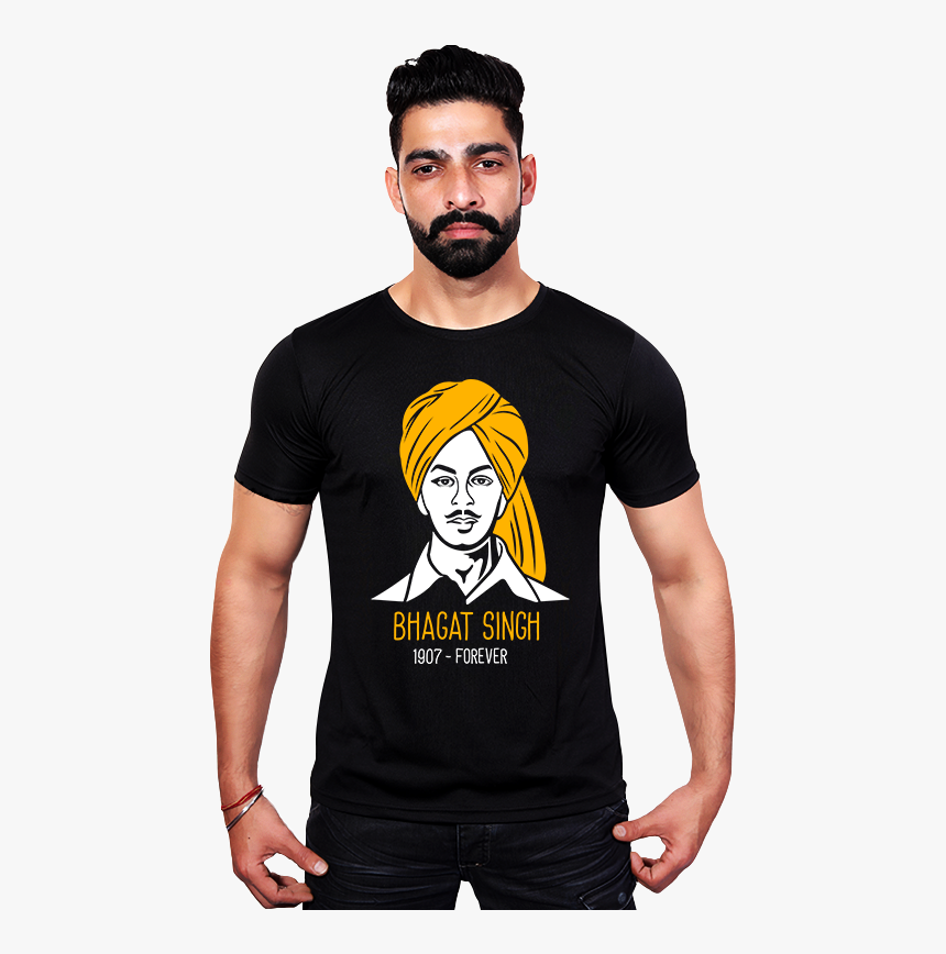 Shaheed Bhagat Singh T-shirt For Men - Ek Bihari Sab Pe Bhari T Shirt, HD Png Download, Free Download
