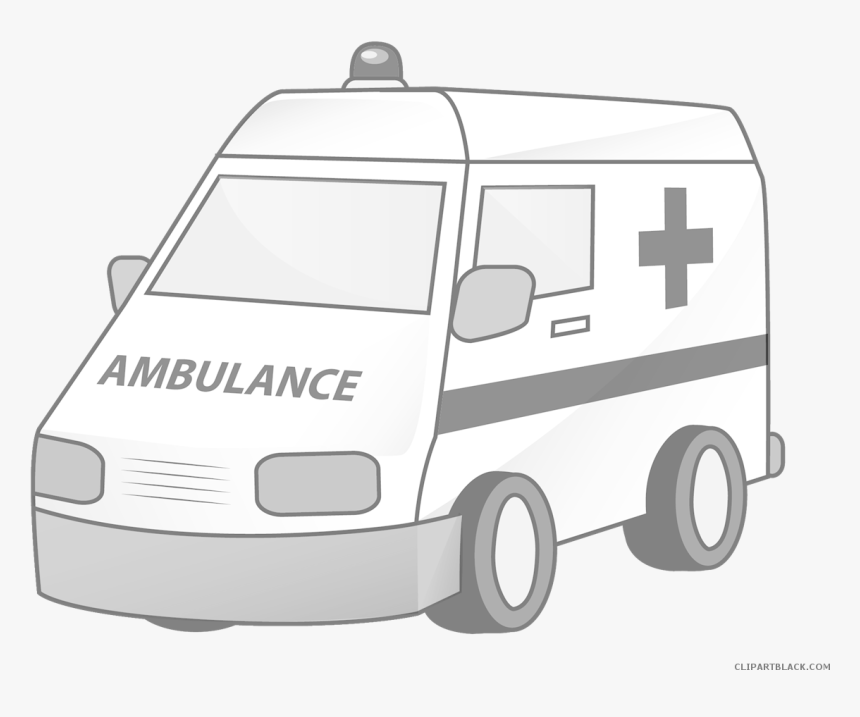 Transparent Ambulance Clipart Black And White - Ambulance Clipart Black And White, HD Png Download, Free Download