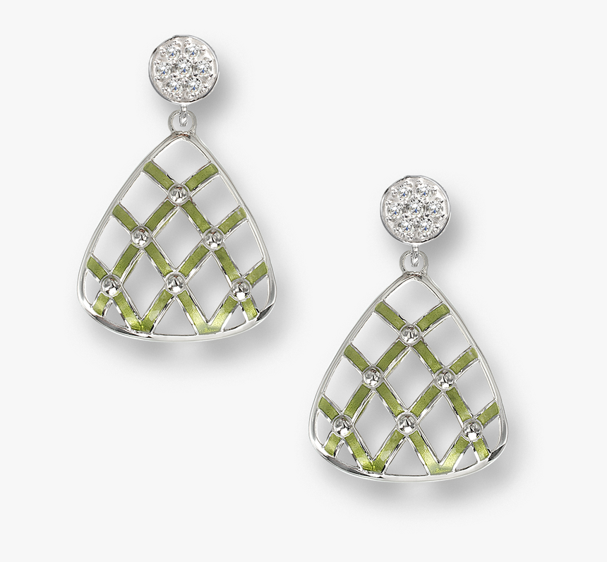 Nicole Barr Designs Sterling Silver Quilted Triangle - Earrings, HD Png Download, Free Download