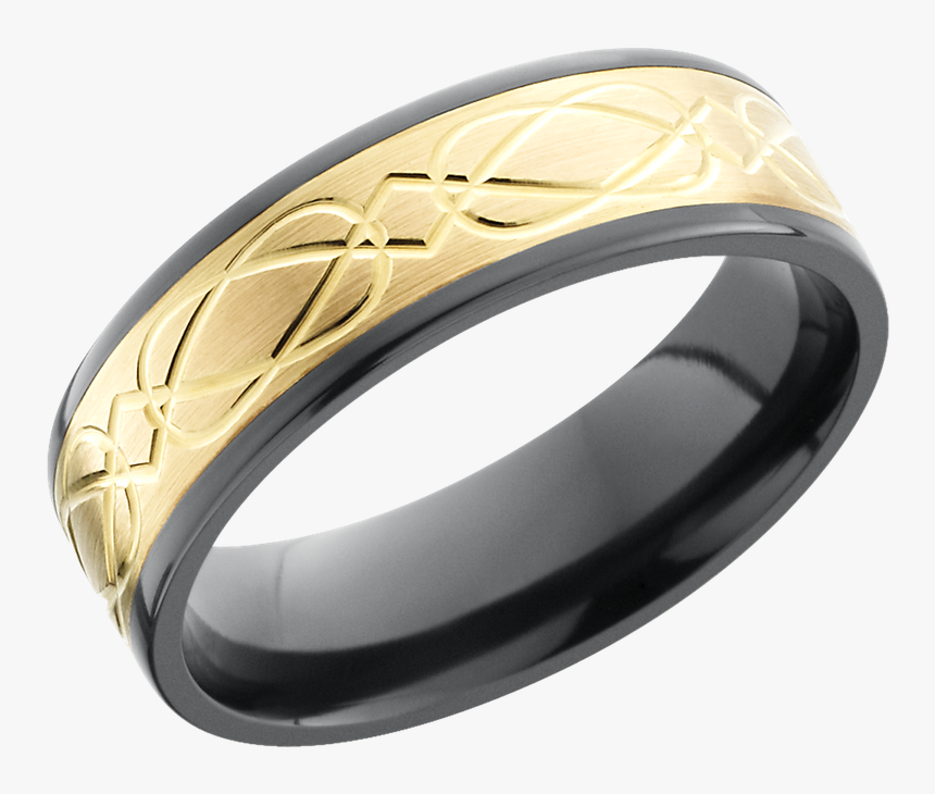 Lashbrook Designs Z7f15 14ky Celtic6 Satin Polish - Titanium Ring, HD Png Download, Free Download
