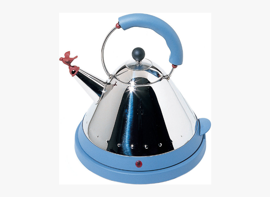 Alessi Michael Graves Electric Water Kettle Blue - Alessi Blue Electric Kettle, HD Png Download, Free Download