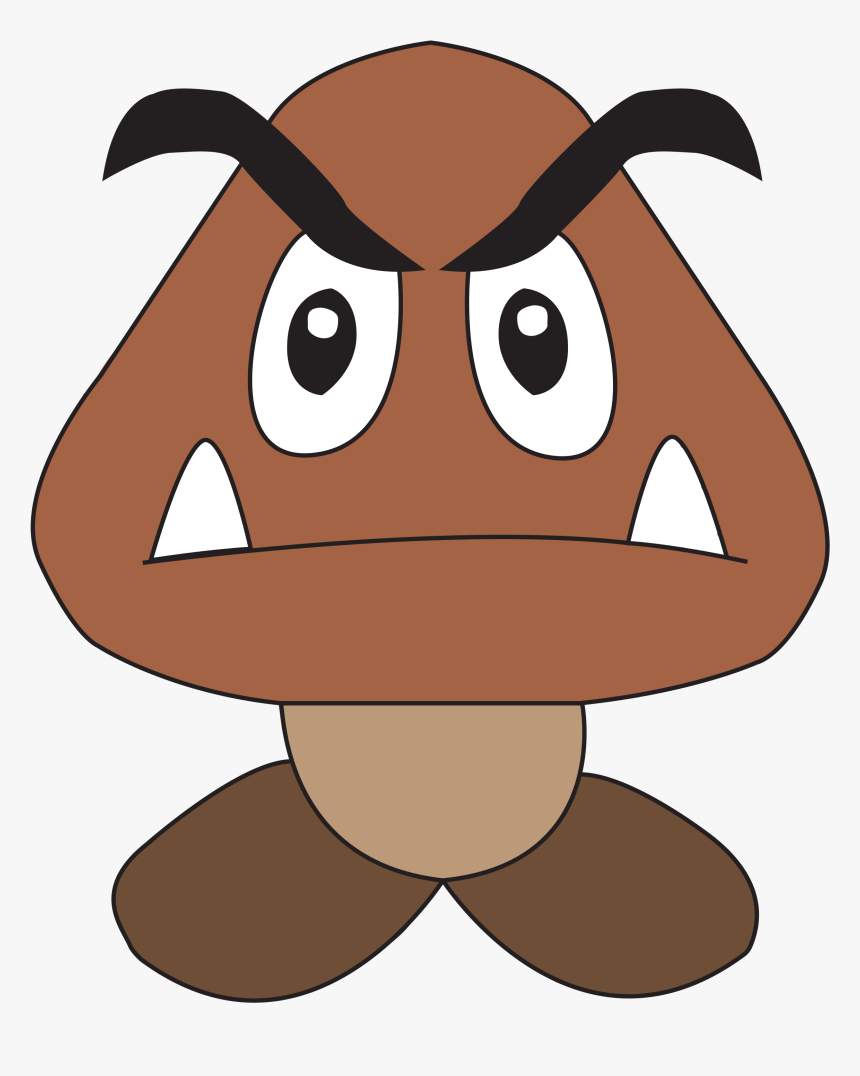Transparent Goomba Png - Mario Goomba Draw, Png Download, Free Download