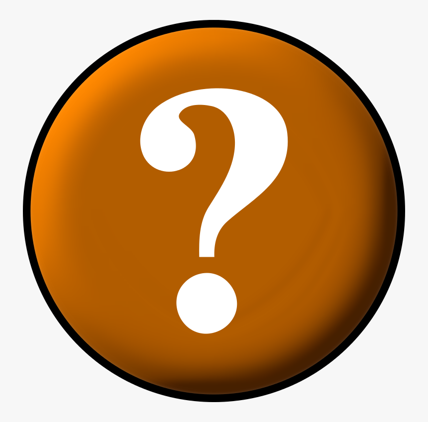 Circle Question Orange - Brown Question Mark Transparent Background, HD Png Download, Free Download