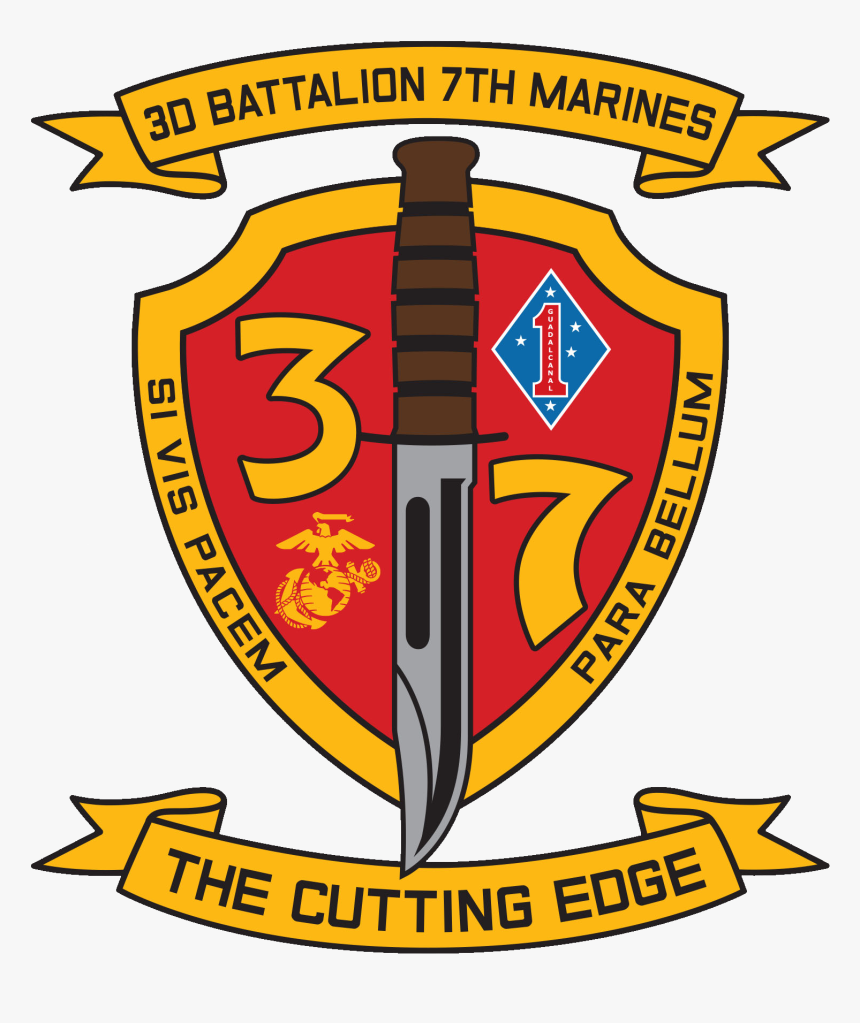 3rd Battalion, 7th Marines Modern Insignia, Current - 1st Battalion 5th Marines, HD Png Download, Free Download