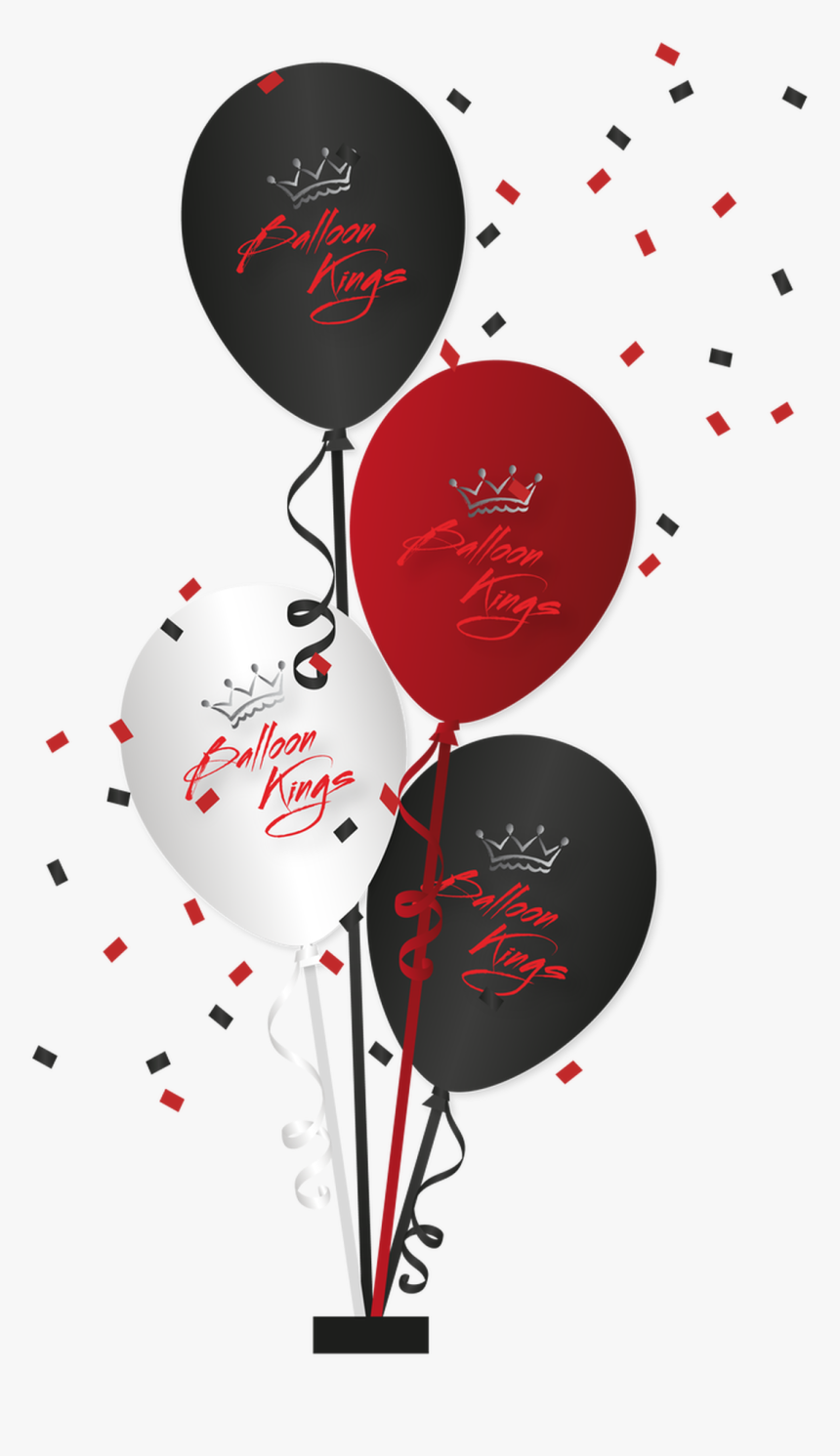 Centerpiece Of 4 Balloons - Illustration, HD Png Download, Free Download