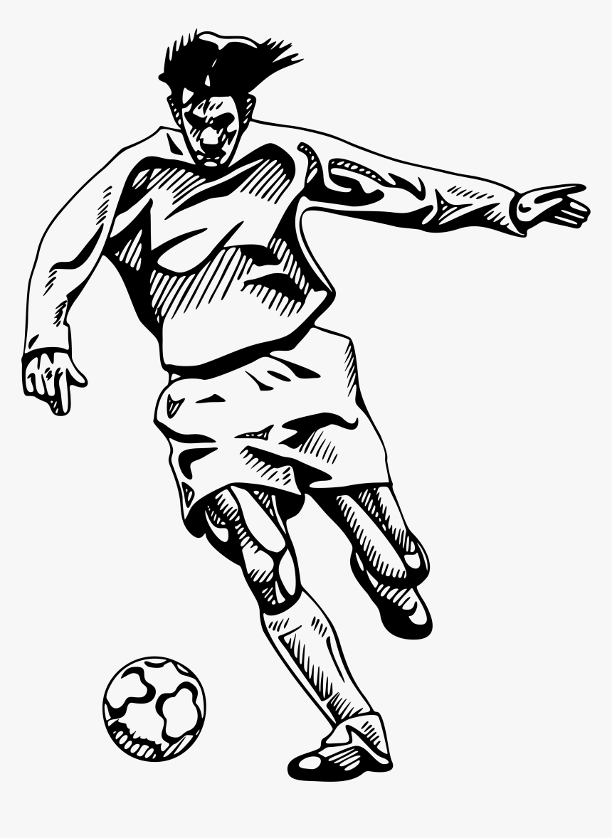 Beschriftung & Druck - Black And White Soccer, HD Png Download, Free Download