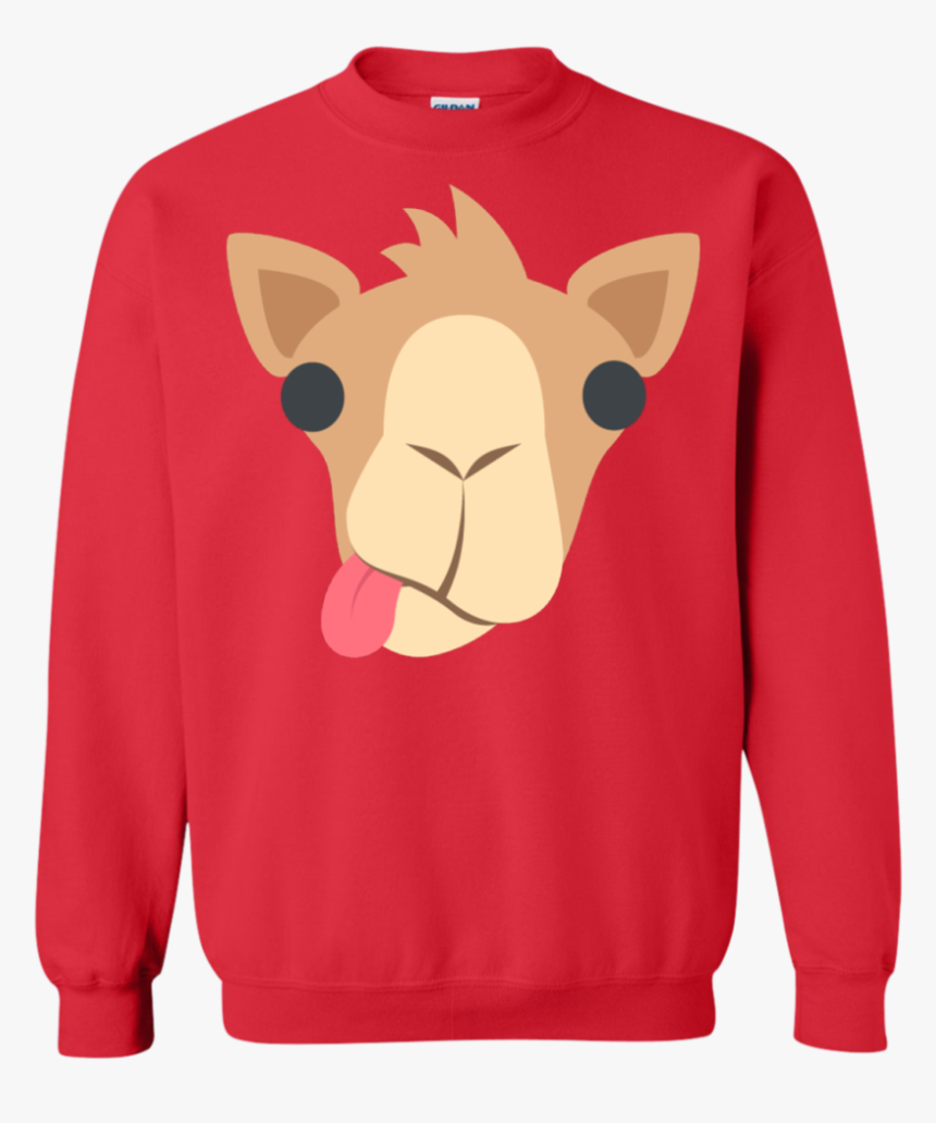 Funny Camel Face Emoji Sweatshirt - Don T Be Tachy Red Ugly Christmas Sweater, HD Png Download, Free Download