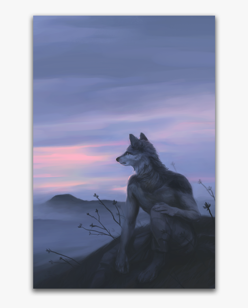 Blue View Luster Print - Wolfdog, HD Png Download, Free Download