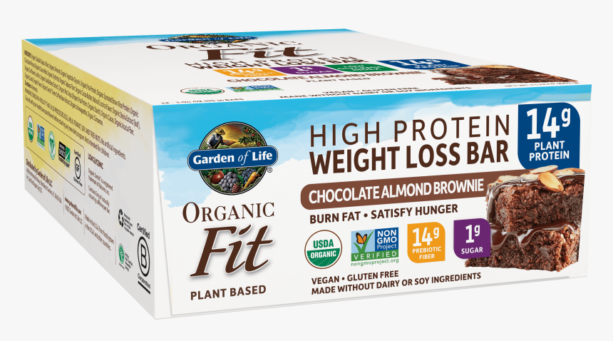 658010122054 - Garden Of Life Protein Bars Fit Chocolate, HD Png Download, Free Download