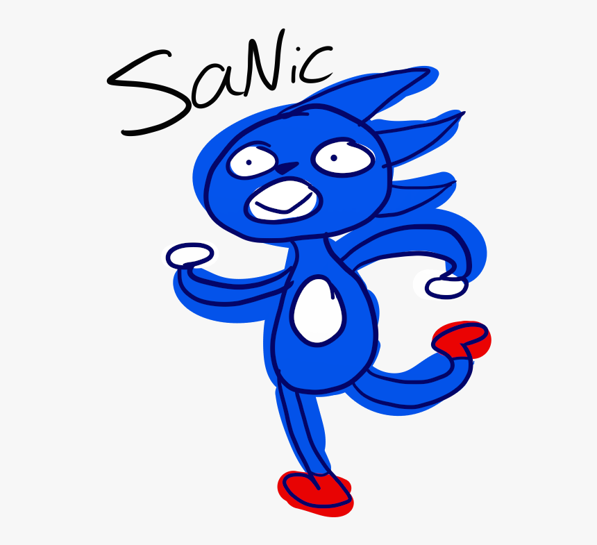 Sanic Drawing Dolan - Transparent Gotta Go Fast, HD Png Download, Free Download