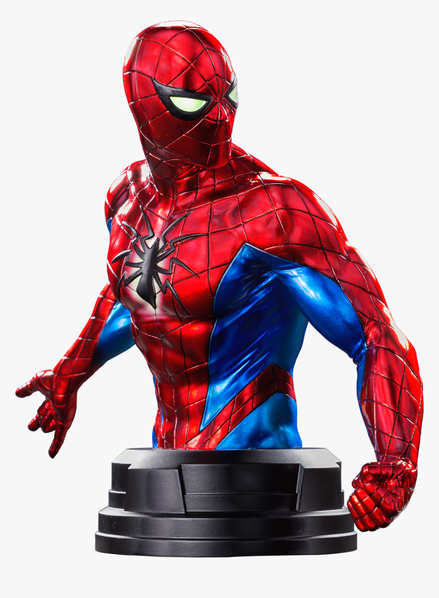 Spider-man Mark Iv Suit 7” Mini Bust - Spider Armor Mk 4 Cosplay, HD Png Download, Free Download