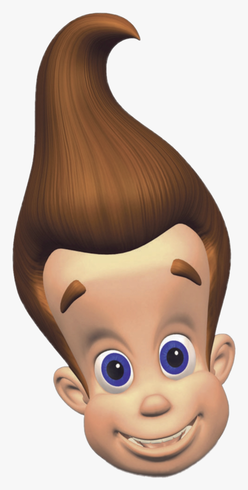 Jimmy Neutron Head - Jimmy Neutron The Fairly Oddparents, HD Png Download, Free Download