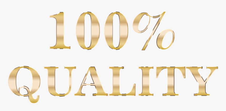 One Hundred Percent, 100, Quality, Gold, Shiny - Calligraphy, HD Png Download, Free Download