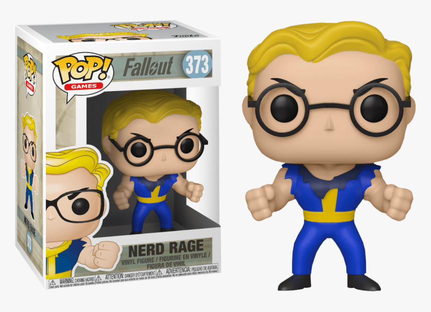 Fallout Vault Boy Nerd Rage Funko Pop Vinyl Figure - Nerd Rage Funko Pop, HD Png Download, Free Download