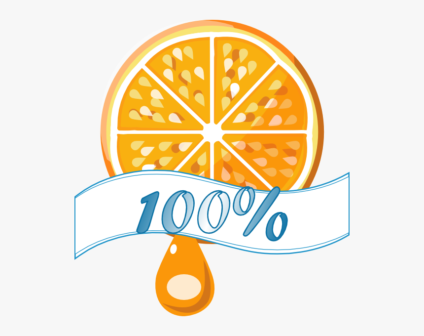 100 Orange Juice Logo, HD Png Download, Free Download