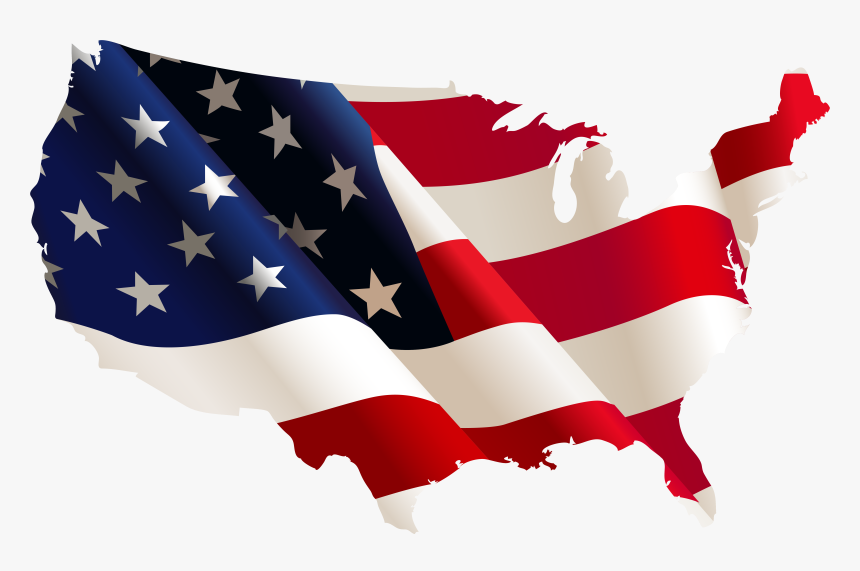 Us Flag Shape Of Country, HD Png Download, Free Download