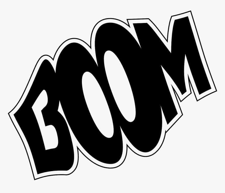 Boom Black And White, HD Png Download, Free Download