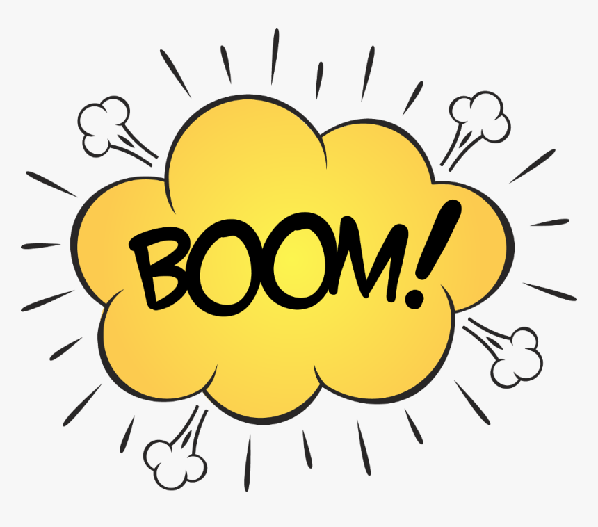 Transparent Boom Clipart - Comic Boom, HD Png Download, Free Download