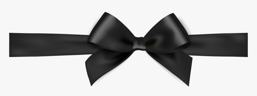 Transprent Png Free Download Angle Necktie Product - Transparent Ribbon Black Bow, Png Download, Free Download