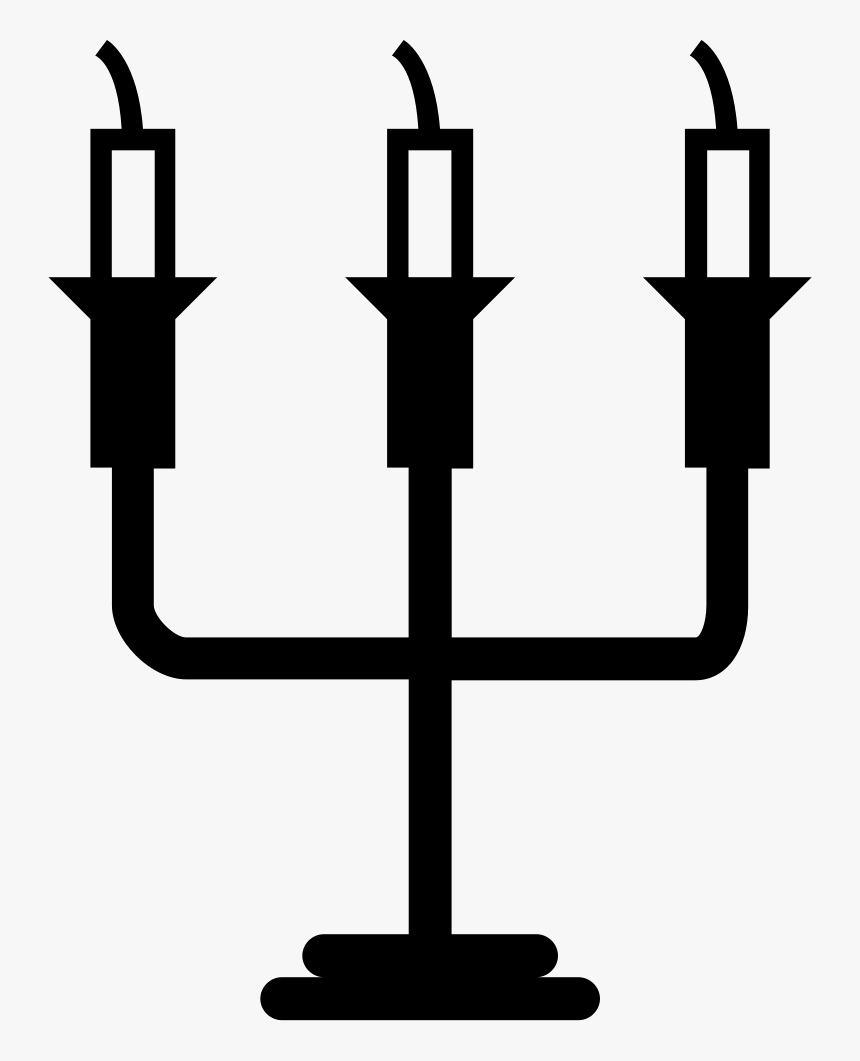 Three Candles Candelabrum Of Livingroom Ornamentation, HD Png Download, Free Download