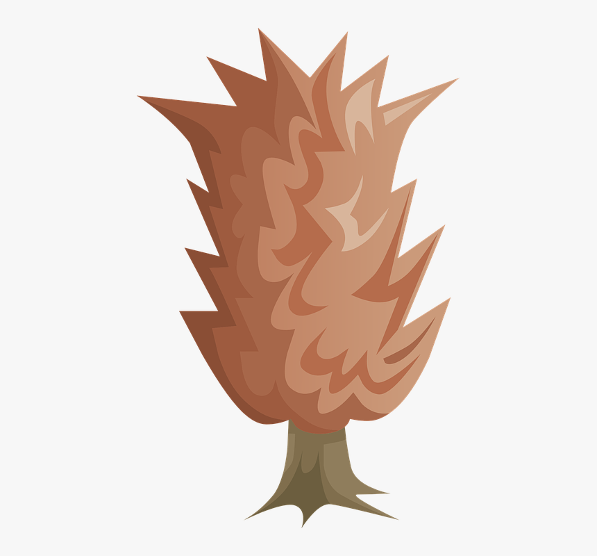 Planta, Árbol, Dibujos Animados, Brown, Otoño - Illustration, HD Png Download, Free Download