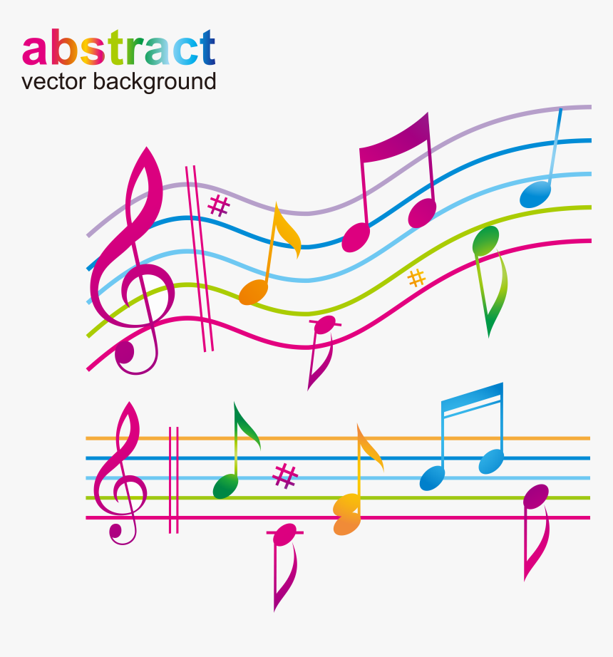 Transparent Colorful Musical Notes Png, Png Download, Free Download