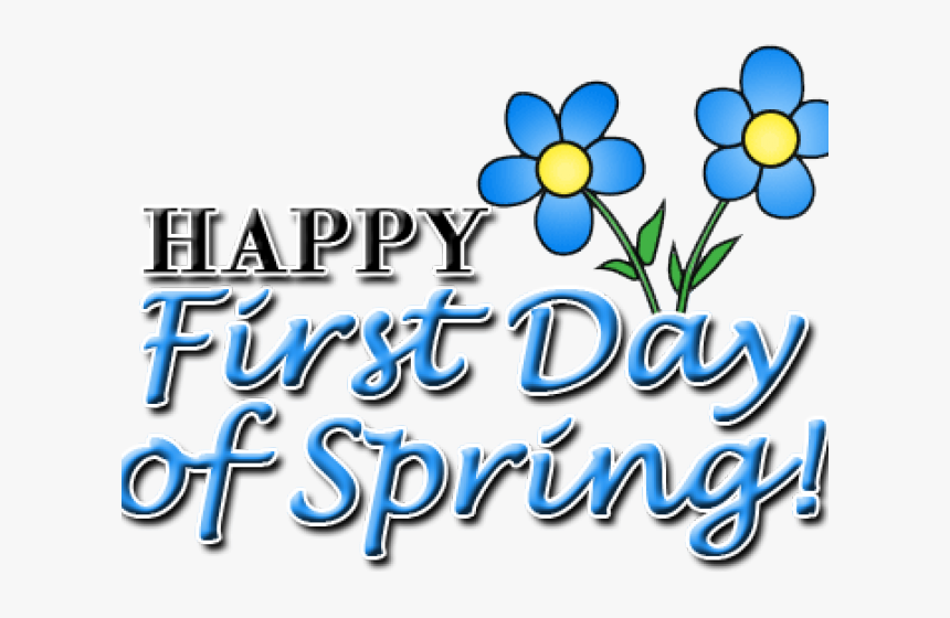 Spring Clipart Day - 1st Day Of Spring, HD Png Download, Free Download