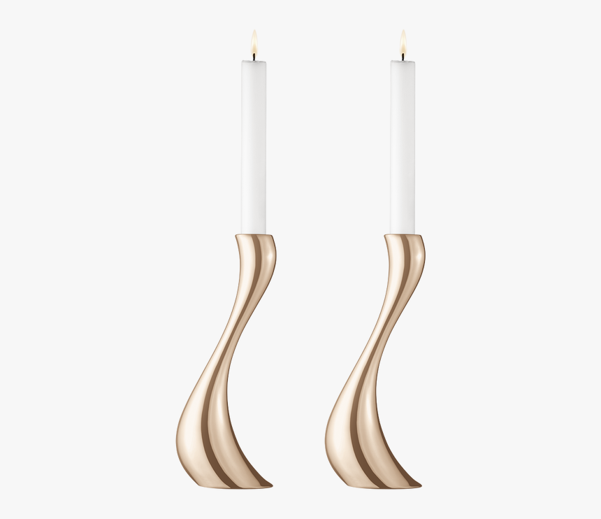 Georg Jensen Cobra Candleholder Rose Gold 2pcs Large - George Jensen Cobra Lysestager, HD Png Download, Free Download