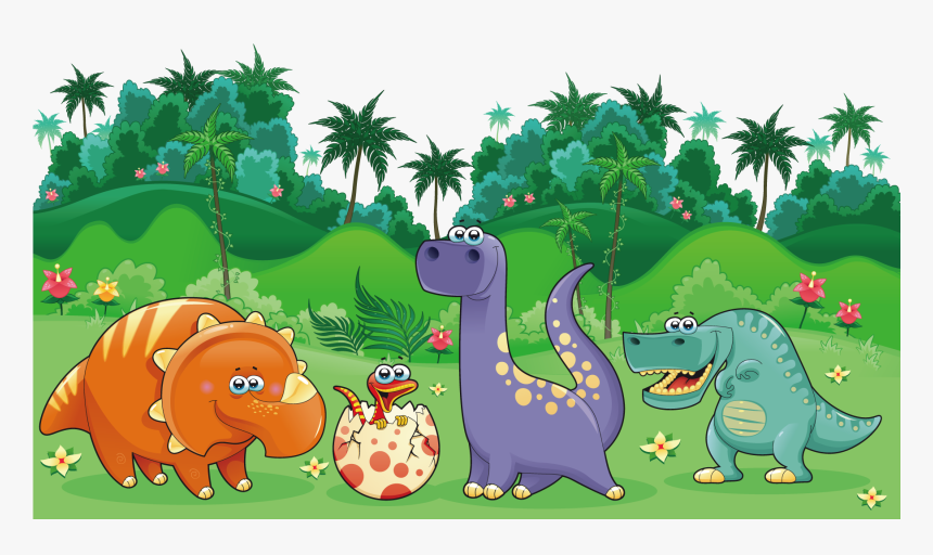 Clipart Dinosaur Landscape - Imagenes De Dinosaurios Animados, HD Png Download - kindpng Clipart Dinosaur Landscape - Imagenes De Dinosaurios Animados, HD Png Download - kindpng