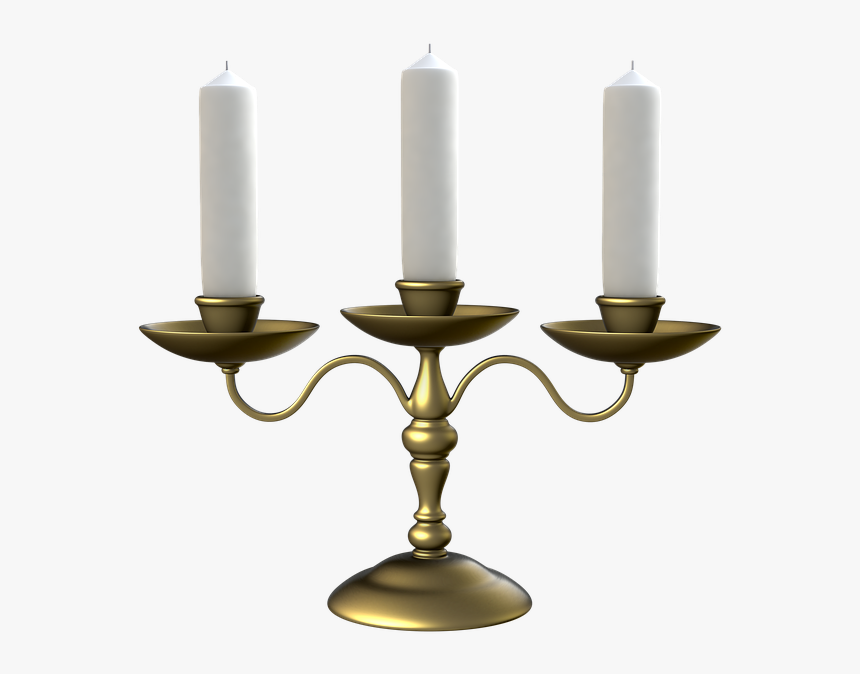 Candlestick For Three Candles, Transparent Background - Candlestick Png, Png Download, Free Download