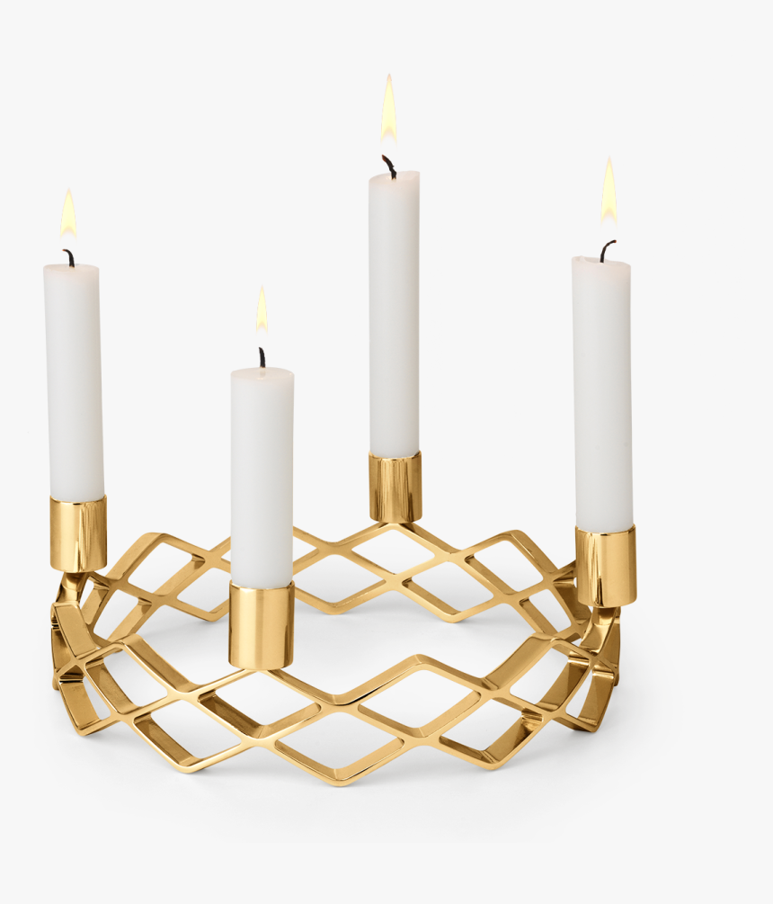 Advent Candle Holder Oe25 5 Cm Gold Plated Karen Blixen - Rosendahl Karen Blixen, HD Png Download, Free Download